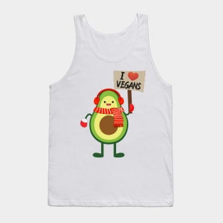 Avo I love vegans Tank Top